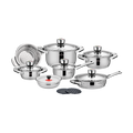 Batteria pentole 16 Pezzi in Acciaio Inox