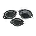 Set scolapasta in silicone 3 pezzi