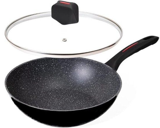 Padella Wok con coperchio 28 cm
